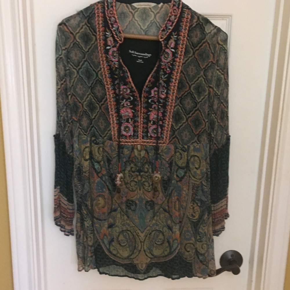 Soft Surroundings Multicolor Patterned Tunic - image 1